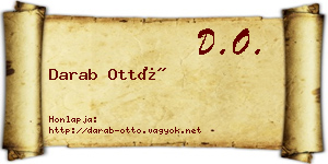 Darab Ottó névjegykártya